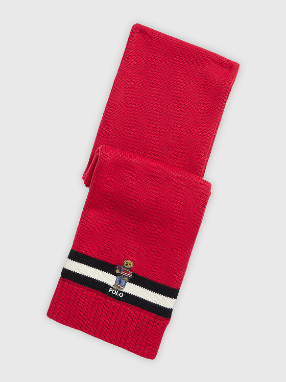 Scarf with Polo Bear embroidery - 1