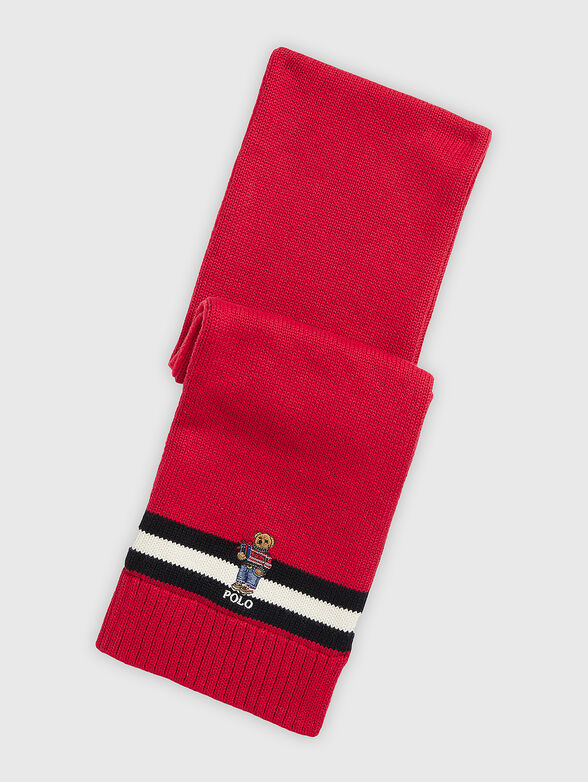 Scarf with Polo Bear embroidery - 1