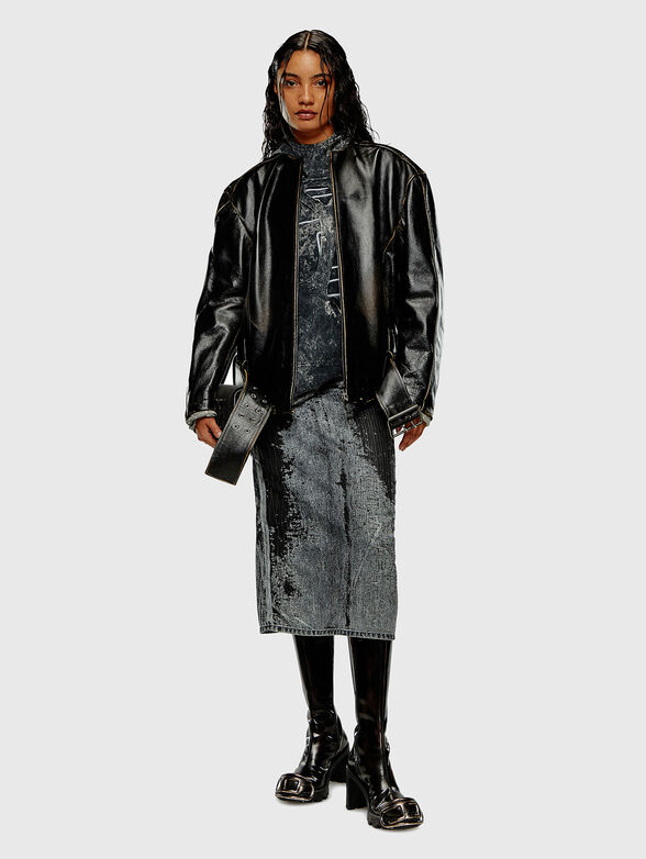 L-MARGY leather oversized jacket - 3