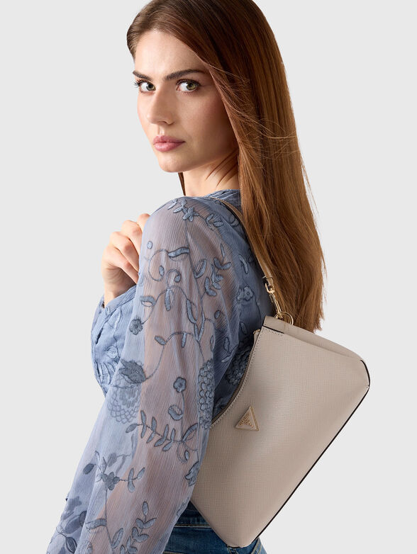 Small beige NOELLE II bag - 2