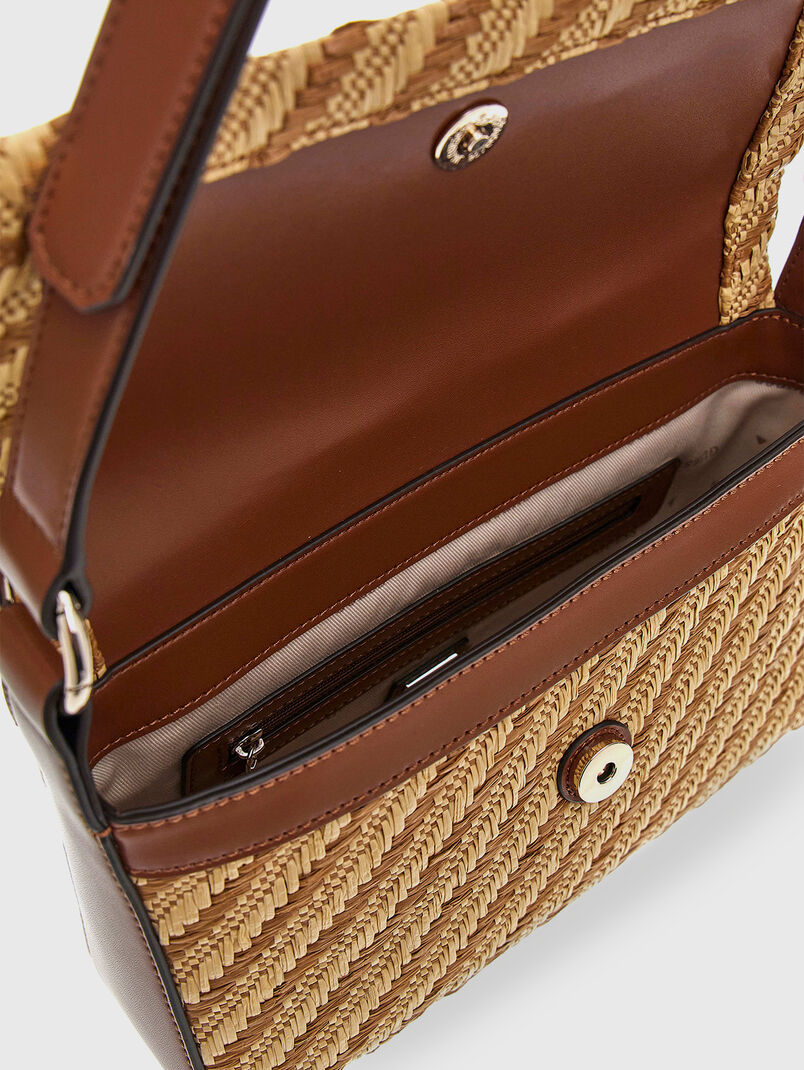 SIMONA shoulder bag with woven texture - 3