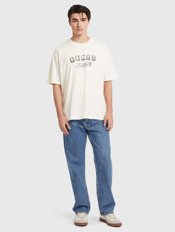 Oversized T-shirt with vintage print - 2