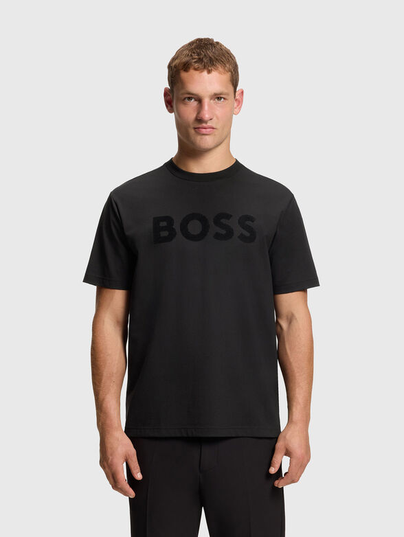 T-shirt with embossed logo  - 1