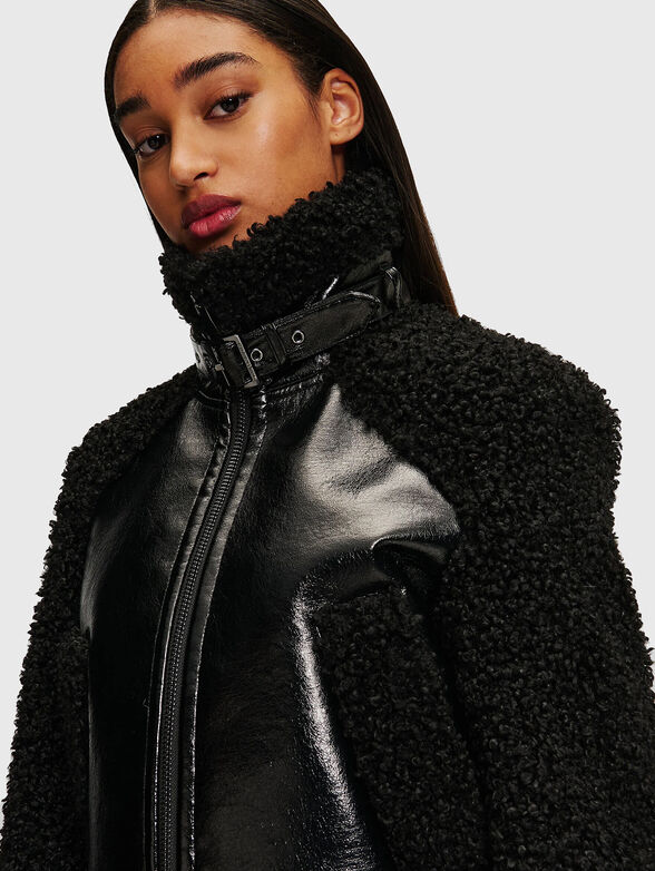 Eco leather biker jacket - 4