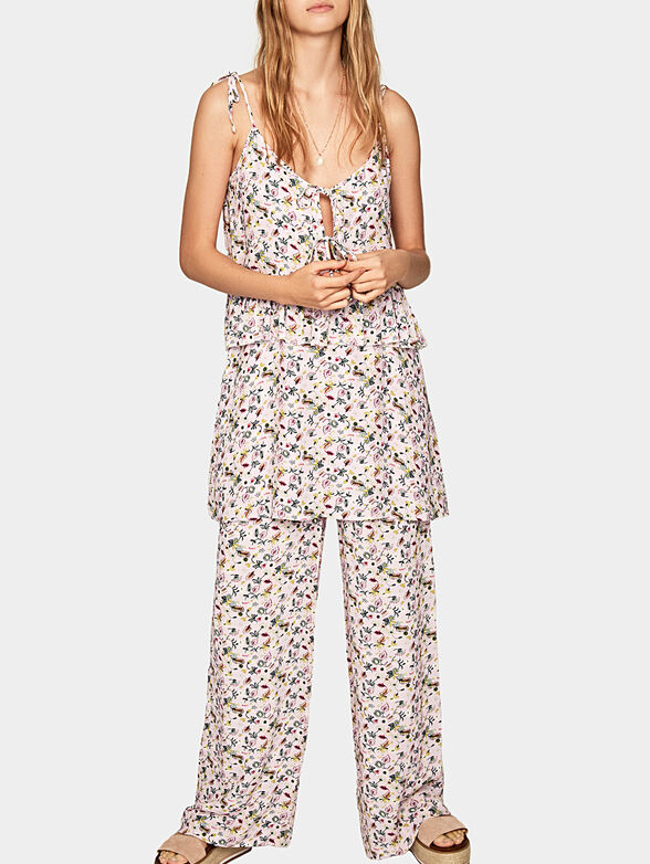 Dress with floral print - 1