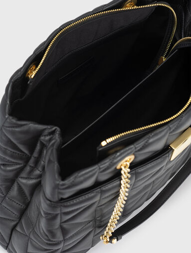 Large quilted bag with logo detail - 5