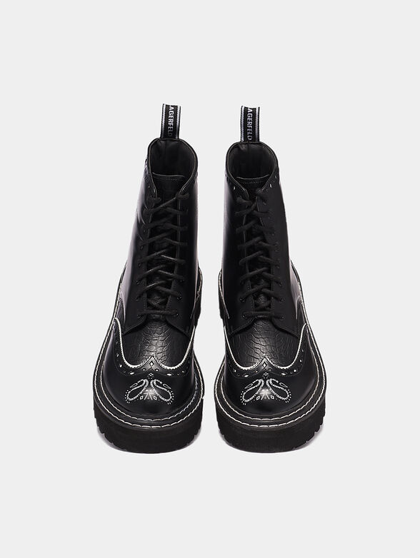 PATROL II Leather boots with print - 6