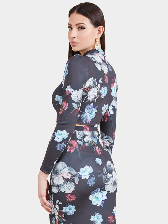 Top with floral print - 3