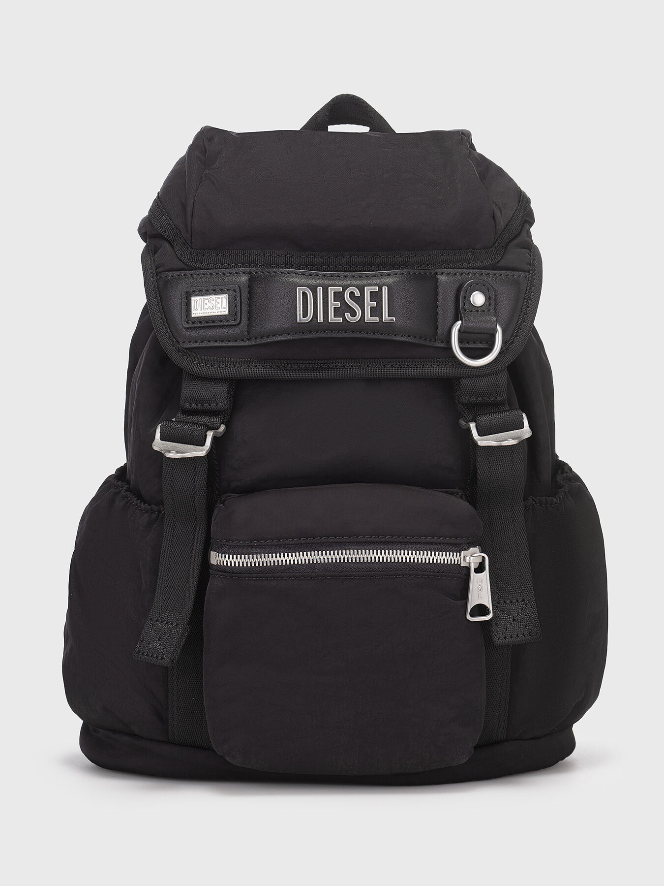 Black backpack with logo detail brand DIESEL — Globalbrandsstore