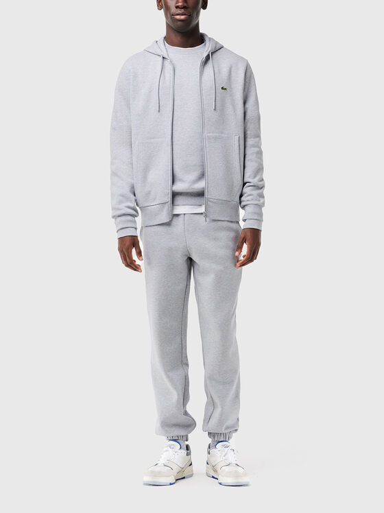 Cotton hooded sweatshirt in blue - 2