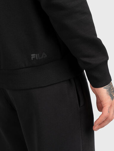 BEVER black sweatshirt with logo print - 4