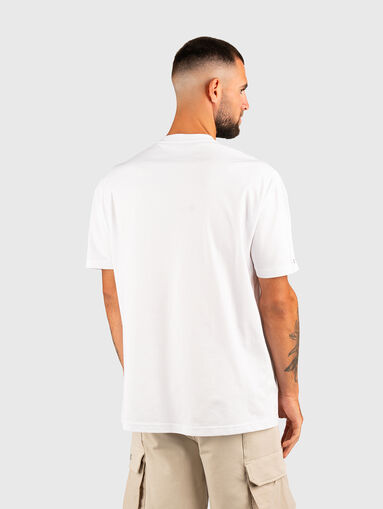 Cotton T-shirt with oval neckline - 3