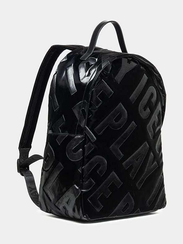 Backpack with embossed logo texture - 3