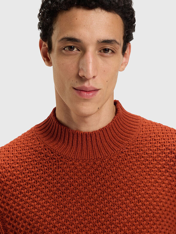 Knitted wool sweater - 4