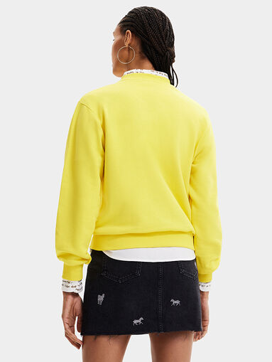 Sweatshirt in yellow color with logo - 3