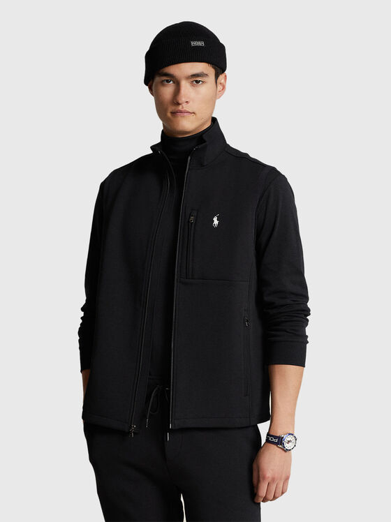 Vest with contrasting logo  - 1