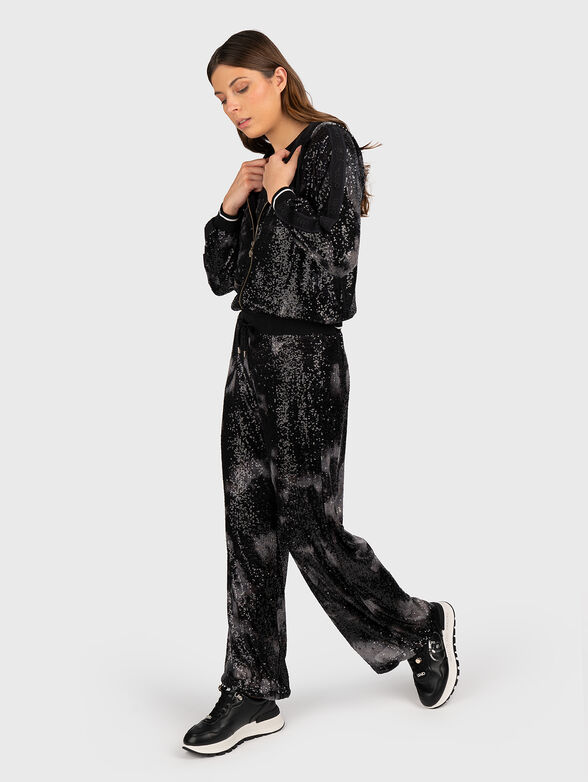 Jacket with appliquéd sequins - 2