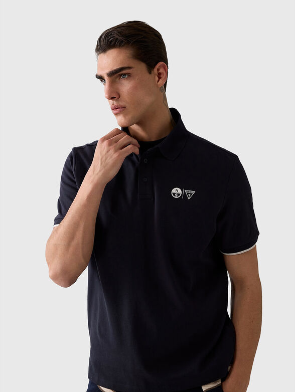 Cotton-blend polo shirt - 4