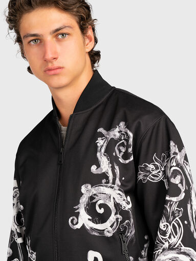 Bomber jacket with contrast print - 5