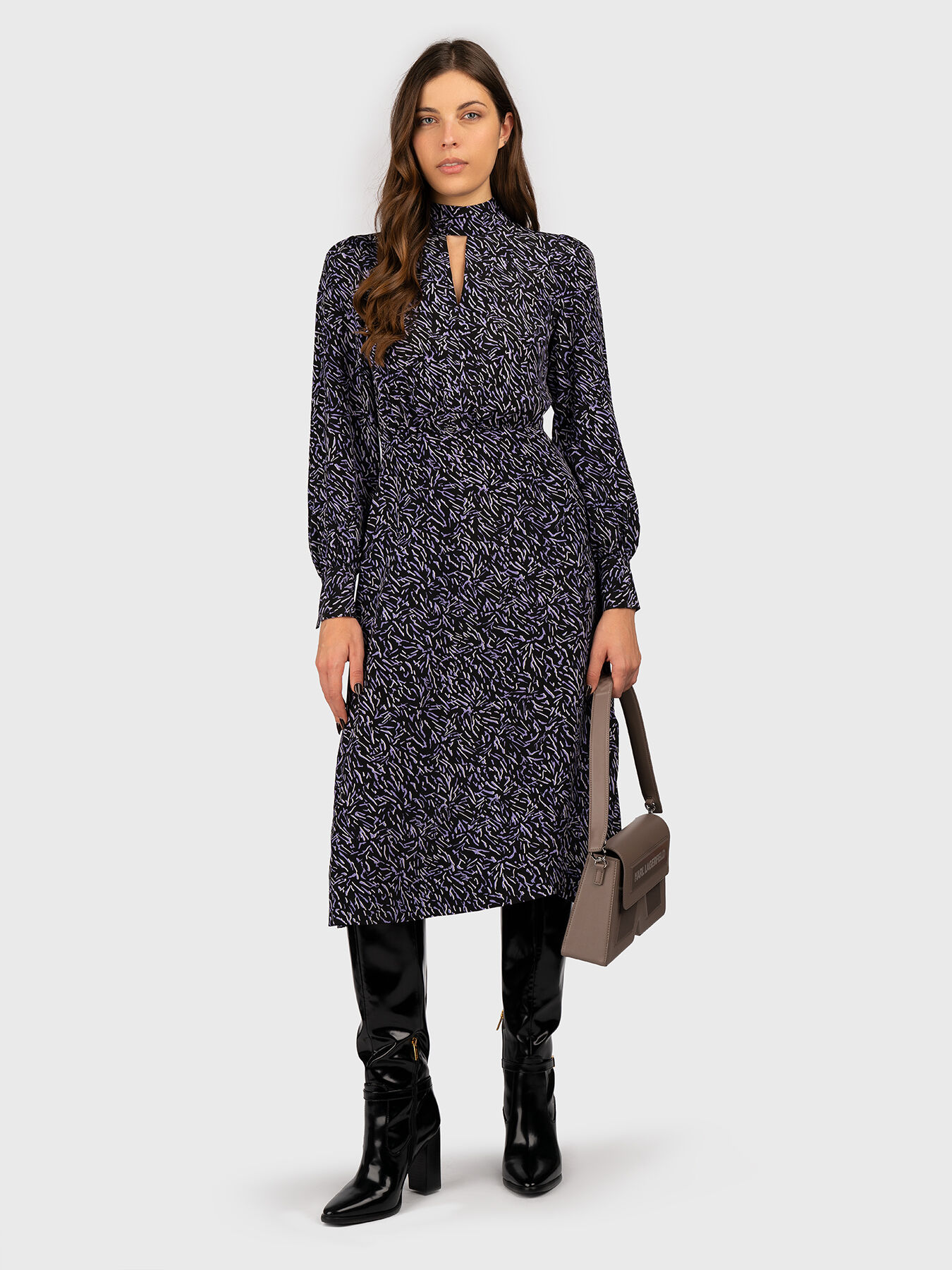 KARL LAGERFELD PIQUE POLO DRESS | オフィスワンピース