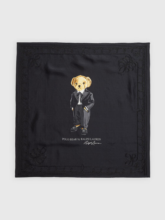 Квадратен шал с Polo Bear принт - 1