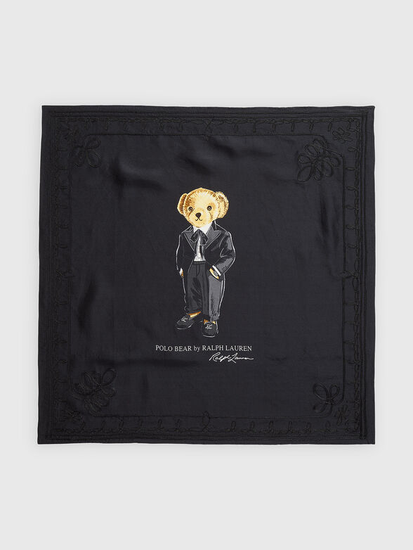 Square scarf with Polo Bear print - 1