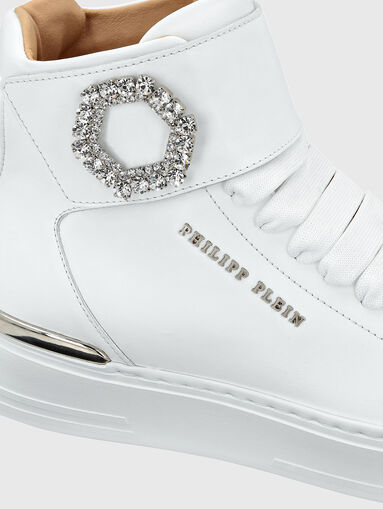 High leather sneakers - 3