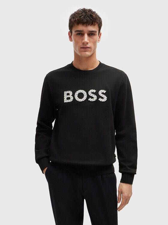 Roun neck cotton sweatshirt - 1