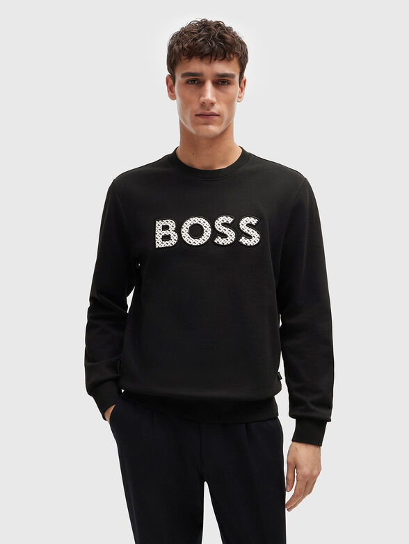 Roun neck cotton sweatshirt - 1