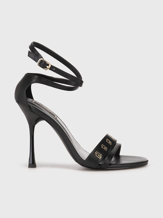 MIRIAM heel sandals with logo details - 1