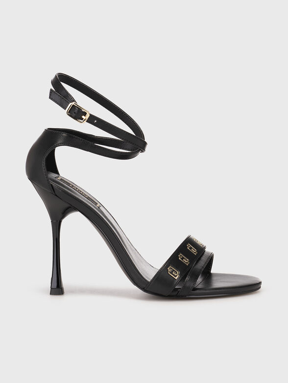 MIRIAM heel sandals with logo details - 1