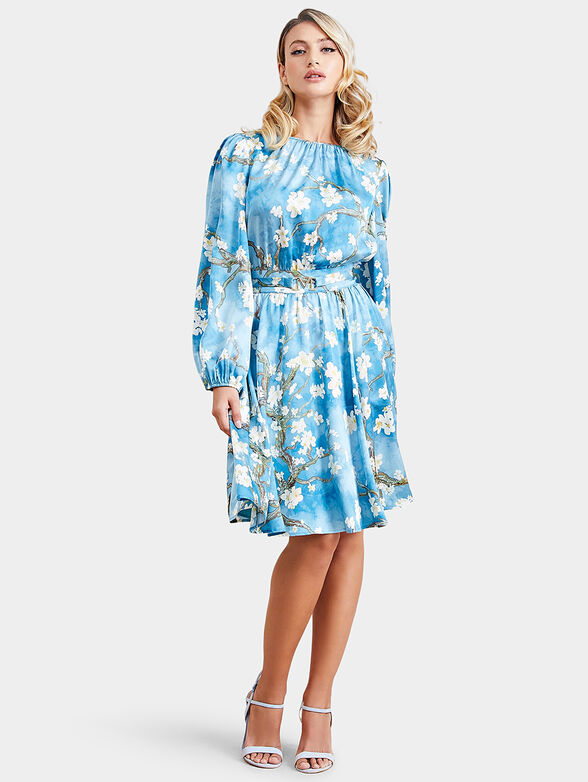 BLOSSOM satin dress - 1