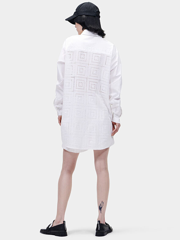 Long shirt with logo embroidery - 3