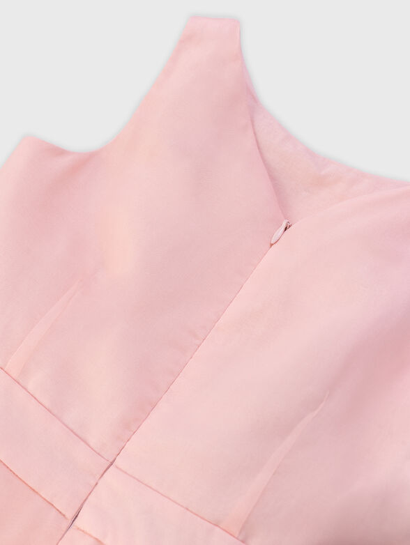 Dress with floral organza brooch  - 3