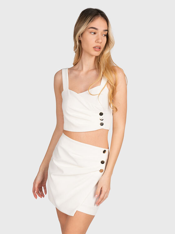 White top with accent buttons - 1