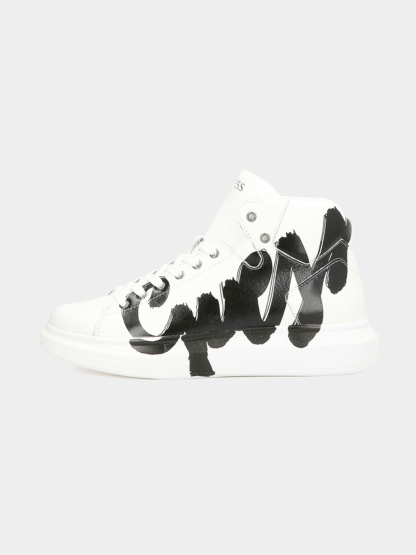 SALERNO High top sneakers with maxi logo brand GUESS Globalbrandsstore en