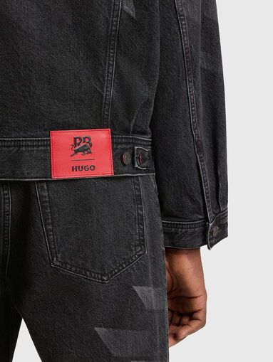 HUGO x RB denim jacket with lasered pattern - 5