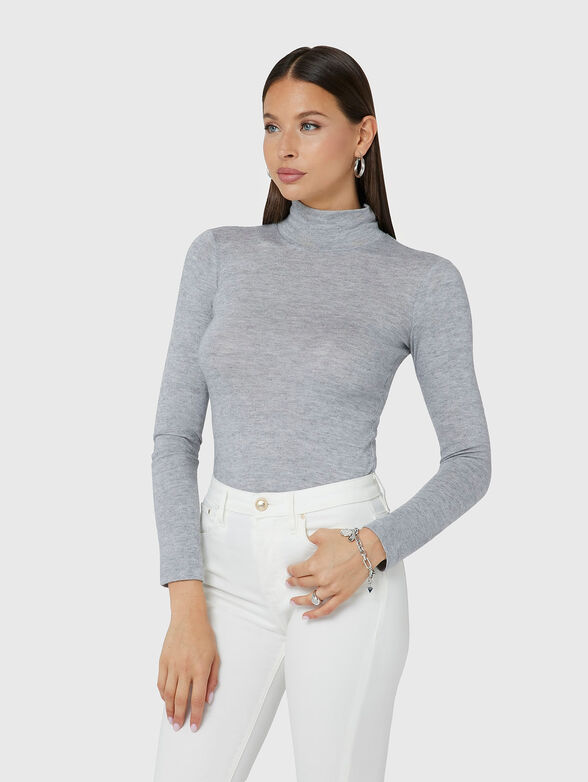 ANITA turtle neck sweater in black - 1