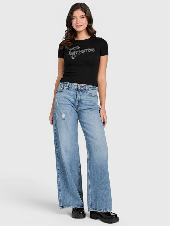 T-shirt with appliqu&eacute;s rhinestone - 2