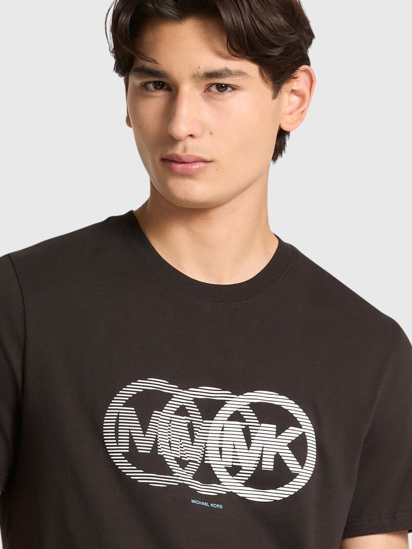 Cotton T-shirt with logo print - 3