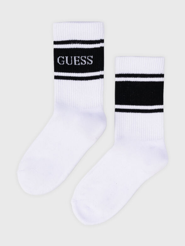 Black socks with logo accent  - 1