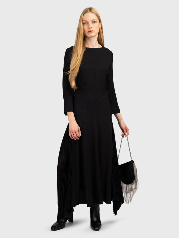 LOGO JACQUARD FLUID DRESS - 1