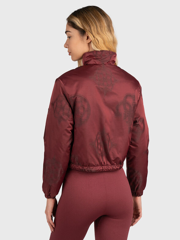 Padded jacket EVETTE in bordeaux color - 3