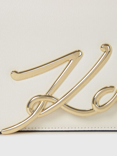 K/SIGNATURE 2.0 leather bag with gold logo - 4