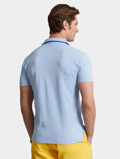 Polo shirt in blue color - 3