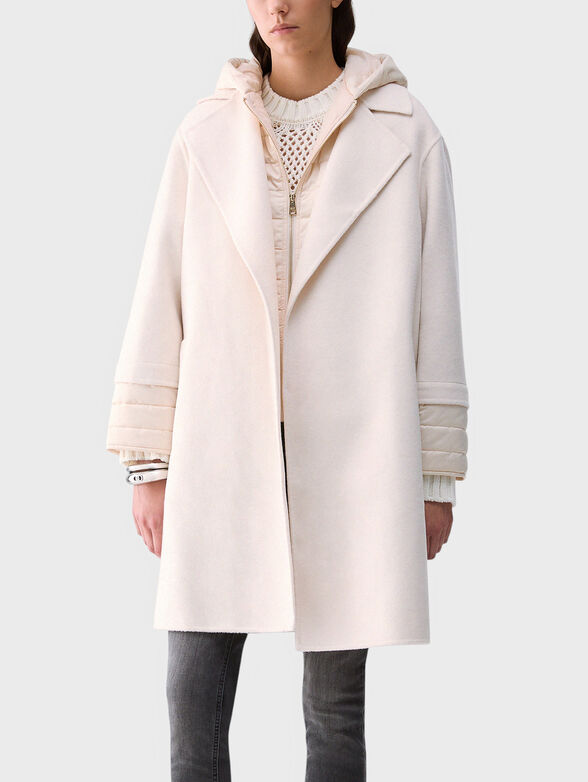 Coat with waist belt - 1