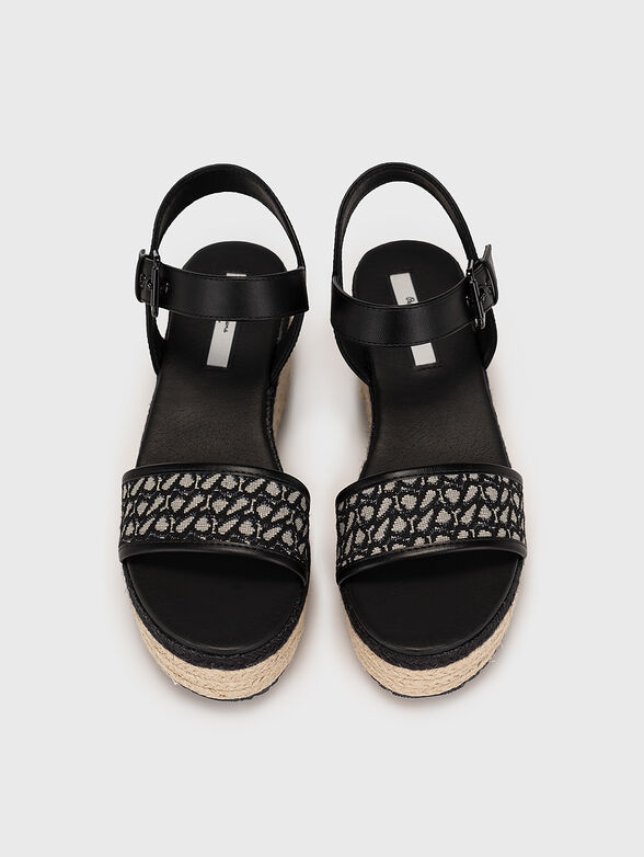 WITNEY JACQUARD platform sandals - 6