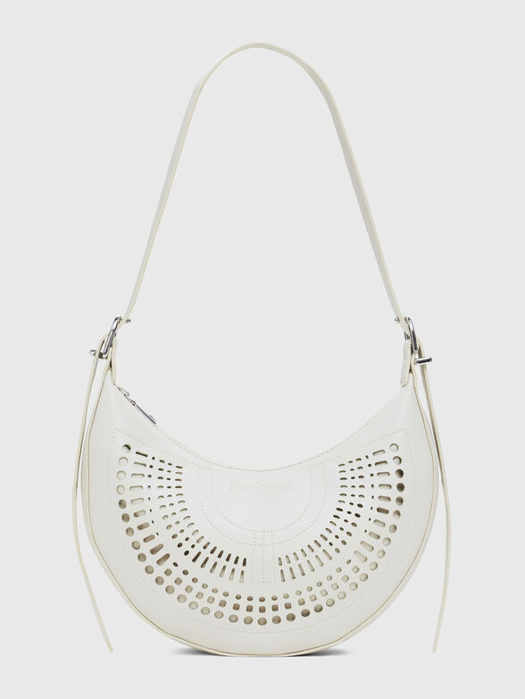 Eco leather hobo bag with perforation - 1