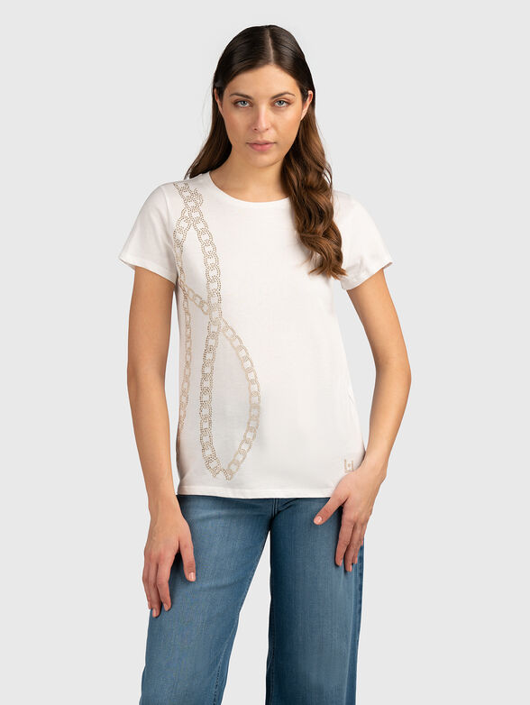 Golden accent T-shirt  - 1