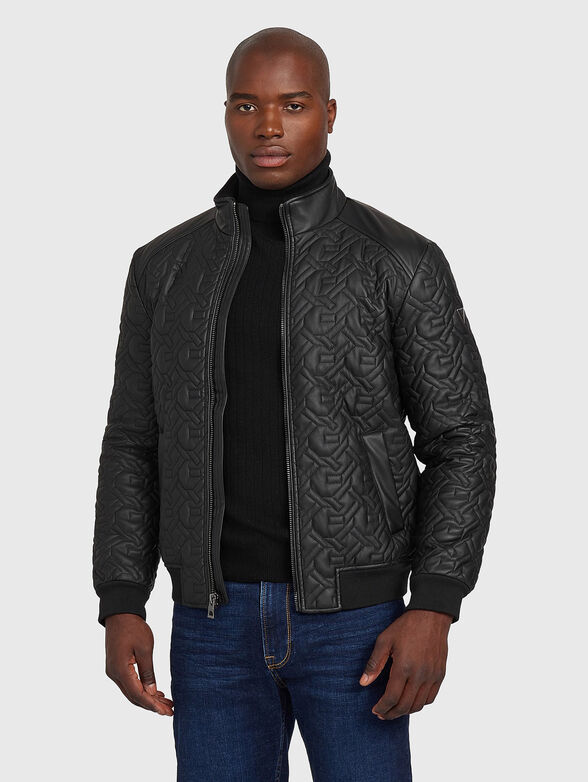 Quilted faux leather jacket  - 5
